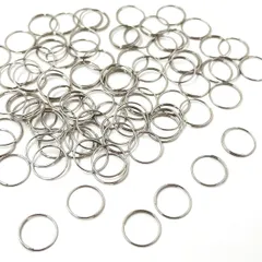 【在庫セール】sky voyage (スカイ ボイエッジ) マルカン 直径 11mm 200個 ステンレス 丸カン 連結リング 金具 手作り パーツ 材料 ジュエリー DIY用 手芸用品 (シルバー)