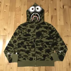 ミニオン シャーク パーカー Mサイズ a bathing ape BAPE camo MINIONS shark full zip hoodie エイプ ベイプ アベイシングエイプ