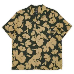 ギャップ GAP 00s 2000年代 総柄 オープンカラーシャツ 開襟 半袖 ボックス コットン リネン OLD オールド USA ヴィンテージ アメリカ 古着 メンズ シャツ ブラック ベージュ XL【中古】