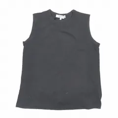 コムデギャルソンコムデギャルソン COMME des GARCONS COMME des GARCONS コットン100％ タンクトップ ノースリーブ カットソー ラウンドネック M 黒 ブラック CT003/2YBA10 レディース