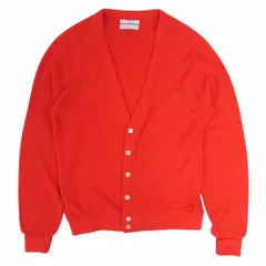 Christian Dior クリスチャンディオール USA製 Vネック アクリル カーディガン レッド系 XL【中古】のサムネイル