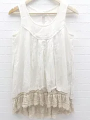 ◇ A.T エーティー ノースリーブ ミニ チュニック ワンピース オフホワイト * 1002800200054 【中古】 【1002800200054】のサムネイル