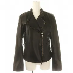 プラステ PLST フェイクレザー ライダースジャケット M 黒 ブラック /DF ■OS