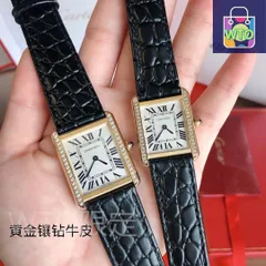 Cartier タンクマスト用19mmアリゲータレザーベルト 黒 国内老舗ベルトメーカー別注 CARTIER MUST TANK （カルティエ