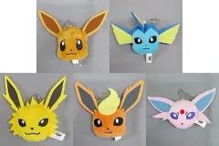 【中古】キーホルダー 全5種セット ボールチェーン付きフェイスぬいぐるみ「イーブイフレンズ」vol.1 「ポケットモンスター」