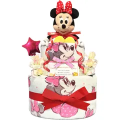 KanonBabys おむつケーキ 女の子 出産祝い 赤ちゃん 誕生日 ベビーシャワー ギフト 2段 Sサイズ mic2111 [ご出産祝い・新生児用にオススメおむつサイズＳ]