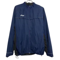 ASICS ジャケット アシックス XL ネイビー ビッグサイズ スポーツウェア フルジップ 古着卸 アメリカ仕入 a611-6334のサムネイル