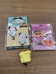 前髪クリップ　しんちゃん　Phochacco ポムポムプリン　セット売り