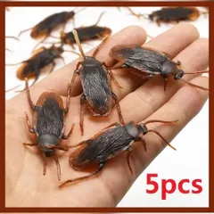 Jucoan 300パック フェイクゴキブリ、リアルなプラスチックゴキブリ虫、偽ゴキブリ、昆虫、エイプリルフールの日遊び、いたずら 並行輸入品 | Jucoan 300個パック フェイクゴキブリ、リアルなプラスチック