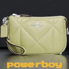 コーチ マルチポーチ COACH レザー キルティング パフィー ノリータ 15 リストレット マルチ ポーチ ミニ ハンドバッグ CJ523 新品未使用正規品