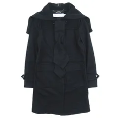 シーバイクロエ SEE BY CHLOE フーデット メルトン コート ジャケット ボウタイリボン付き アウター サイズ40 M ブラック 黒 レディース /♪9のサムネイル