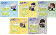 【中古】アクリルスタンド・アクリルパネル 全5種セット 「呪術廻戦 懐玉・玉折 呪術廻戦 ポップアップショップ～Cycling～ トレーディングちびキャラゆらゆらアクリルスタンド 休憩ver.」