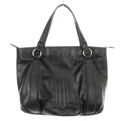 ランバン LANVIN トートバッグ ハンド レザー ロゴ 型押し 黒 ブラック /AH3 ■GY12のサムネイル