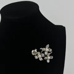 【中古】MIKIMOTO ミキモト アクセサリー ブローチ パール シルバー ヴィンテージ レディース【中古美品】HIBUOCHI VINTAGE