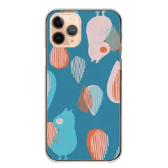 iPhone12 Pro Max ケース カバー アイフォン12 プロマックス スマホケース ハードケース カピバラ 北欧柄 カラフル 動物 おしゃれ かわいい 人気 透明 クリア カラー09