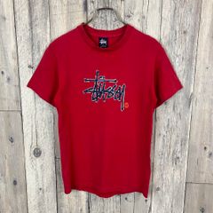old Stussy チョッパーバイク Tシャツ レッド S 紺タグ 90s - メルカリ
