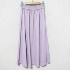 未使用 22SS Diagram ダイアグラム グレースコンチネンタル フェイクレザースカート 0322121033 36 ラベンダー レディース 古着 中古 USED