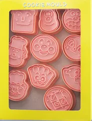 アンパンマン　キャラクター顔型クッキー型セット(10個セット)