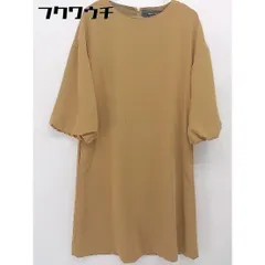 ◇ BEAMS LIGHTS ビームス ライツ バックジップ 長袖 膝丈 ワンピース サイズ38 キャメル レディース 【中古】 【1105190006777】のサムネイル