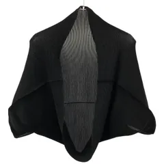 me ISSEY MIYAKE ミーイッセイ ミヤケ ストレッチプリーツボレロトップス ブラック F MI13FO246のサムネイル