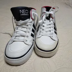 adidas NEO ハイカットスニーカー ホワイト/ブラック