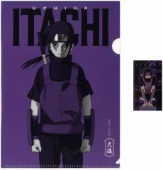 [중고] 클리어 파일 우치하 이타치 (암부) A4 클리어 파일 & 스티커 [이치 반 쿠지 NARUTO-나루토- 질풍 전심을 담는 붉은 눈동자] H상