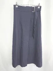 ◇ ⊂ N.Natural Beauty Basic 膝下丈 フレア スカート サイズM ネイビー レディース E  【1409240040088】