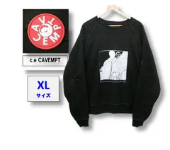 【1点限り】C.E シーイー  (CAV EMPT)/ MD Authorship BIG CREW NECK  スウェット トレーナー ビッグシルエット 黒  メンズ XLサイズ ■管理番号L28941AWS26-250603-8K（990）