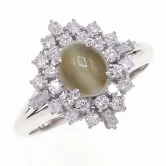 キャッツアイ ダイヤモンド リング CE1.4ct 中古