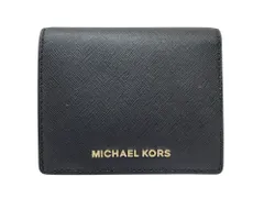 MICHAEL KORS (マイケルコース) カードケース 名刺入れ 二つ折り財布 レザー 32T4GTVF2L ブラック レディース/049