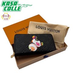 【LOUIS VUITTON(ルイヴィトン)× 村上隆】日本限定モデル   ジッピー･ウォレット　村上隆コラボ　長財布　黒