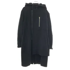 LIMI feu リミフー◆黒ロングコート◆サイズＭ〜Ｌ LIMI few|ロングコート・ブラック・オーバーサイズ 共布ベルト・裏地付