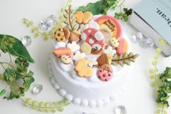いもむし　【アイシングクッキー】　秋　幼児　ご入金後１４日以降に発送　誕生日