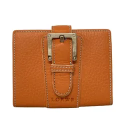 未使用級✨️ LOEWE ロエベ 折り財布 アナグラム レザー ブラウン ロエベ LOEWE レディース 財布 二つ折り財布 折りたたみ財布