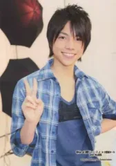 【中古】生写真(ジャニーズ) 7WEST/重岡大毅/上半身・シャツチェック青・左手腰・右手ピース/春休み all関西ジャニーズJr in 大阪城ホール with中山優馬