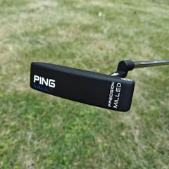 PING ゴルフパター　ゴルフクラブ　GOLF PUTTER ANSER 2 ヘッドカバー付け 美品 ブラック/シルバー（01103001）