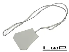 ■美品■ エルメス クロシェット ネックレス ヌメ革 グレー □D刻 箱 【A63325】のサムネイル