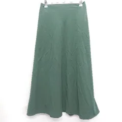 ◇ ⊇ Sonny Label URBAN RESEARCH 膝下丈 フレア スカート サイズ36 ダークグリーン レディース E  【1409100039924】