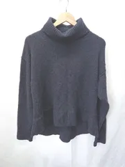 ◇ ⊆ UNITED ARROWS ユナイテッドアローズ タートルネック 長袖 ニット セーター サイズF ネイビー レディース E  【1410230008674】