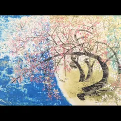 前田青邨筆『紅白梅』/大山忠作筆『翔鶴』