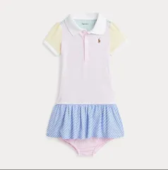 Ralph Lauren ブルマ付きワンピース　ラルフローレン　お出かけワンピース　フリル　ポロ　レース　おしゃれワンピース