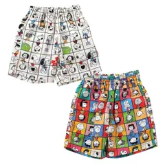 子ども服 スヌーピー PEANUTS 75周年デザイン ハーフパンツ 水陸両用 ５分丈 ampersand アンパサンド 男の子 女の子 シンプル