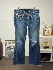 TRUE RELIGION(トゥルーレリジョン) ゾーイ スーパーティー ブーツカット フレアデニム デニムパンツ 30