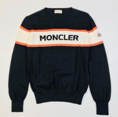 ✨️美品・現行✨️MONCLER サマーニット ボーダー ワッペンロゴ コットン ✨️美品・現行✨️MONCLER サマーニット ボーダー ワッペンロゴ