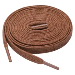 uxcell 靴紐 靴ひも 平型 平ひも ワックス シューレース ブーツ用 カジュアルシューズ 男女兼用 2足 レッドブラウン 120 cm