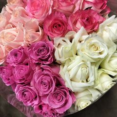 福福セット  バラ  ３色４０センチ30本❨生花 切り花 花束❩