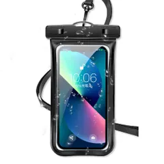 【大人気】スマホ 防水ケース IPX8認定 海 プール 温泉 カバー 携帯 ドライバッグ 水中撮影 顔認証 首かけ ストラップ付き 密封 保護 雪山 ビーチ 入浴 水泳 潜水 サーフィン 登山 野外ライブ 釣り スキー スノボ iPhone 15/14/13/