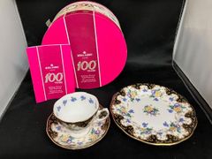 ROYAL ALBERTロイヤルバート◆100周年 カップ＆ソーサー+プレート【未使用 保管品】