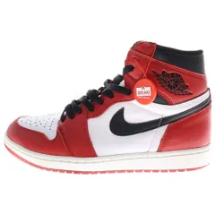 NIKE (ナイキ) 2015年 AIR JORDAN 1 RETRO HIGH OG CHICAGO 555088-101 エアジョーダン1ハイカットスニーカー シカゴ ホワイト/レッド US9.5/27.5cm