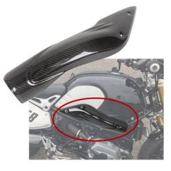 BMW R NINE T RNINET R 9T 2015-16用カーボンファイバーサイドエアインテークカバー